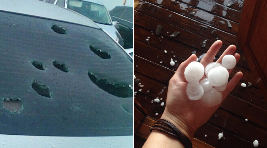Barrage of golf ball-sized hail pummels southeastern Siberia (PHOTOS, VIDEOS)
