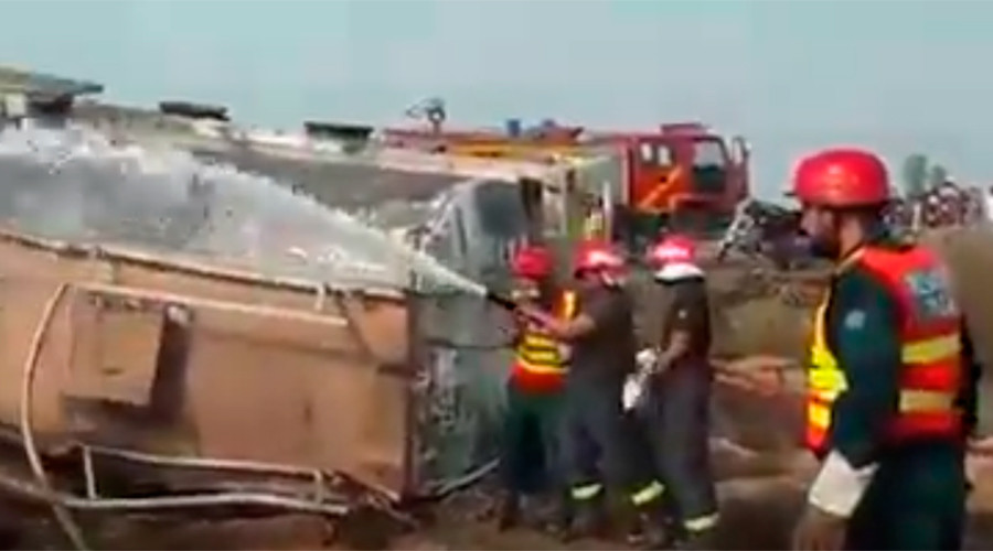 Pakistan Oil Tanker Explosion Kills Over 140, 'Burning Everybody' Nearby