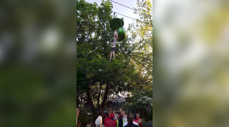 Girl Falls from Ride Girl Falls from Ride