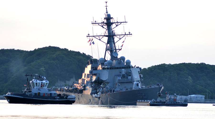 US destroyer failed to respond to warnings before fatal collision – cargo ship captain