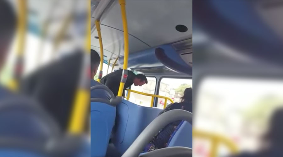 Man spits at London bus driver in unhinged xenophobic tirade (VIDEO)