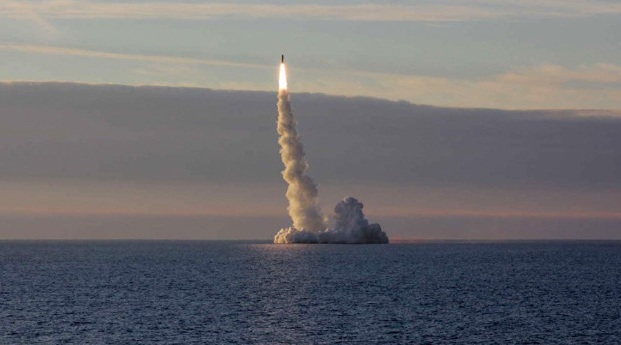 Russian sub test-fires ICBM across Eurasia