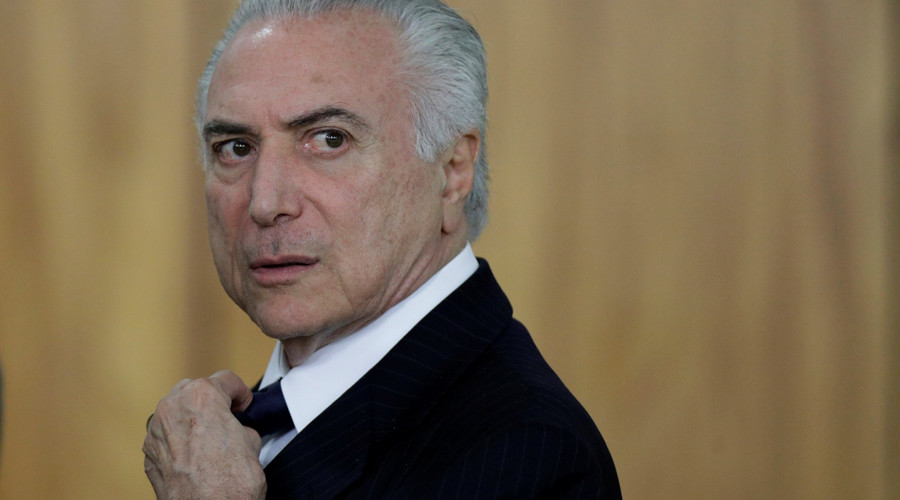 Brazilian President Temer charged with multi-million-dollar bribery