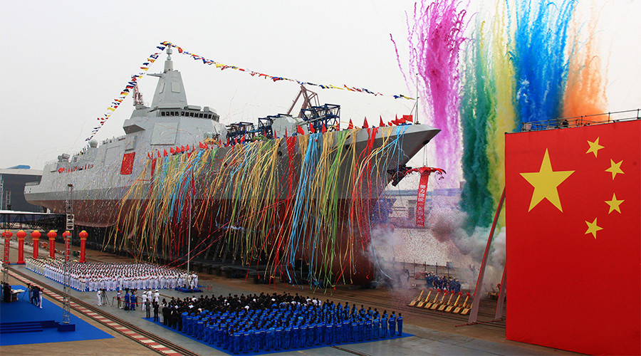 China launches new generation 10,000-ton missile destroyer in Shanghai