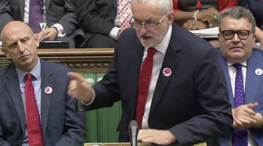Furious Corbyn blames ‘disastrous effect of austerity’ for fire safety failures (VIDEO)