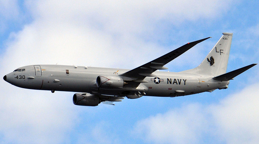 Spy planes & aircraft carrier: US boosts presence off Syria amid WMD accusations