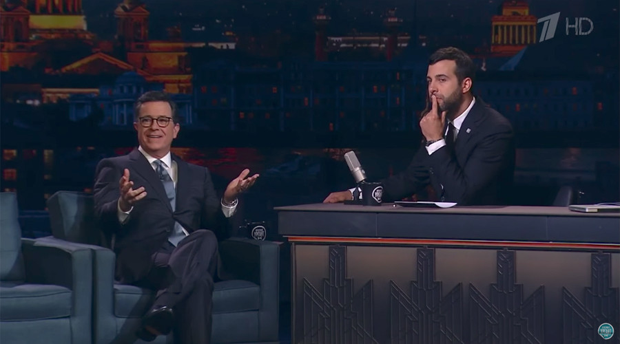 Stephen Colbert heads for Russia looking for laughs; he’d find better material at home