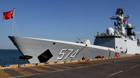 A Chinese navy ship © Samrang Pring