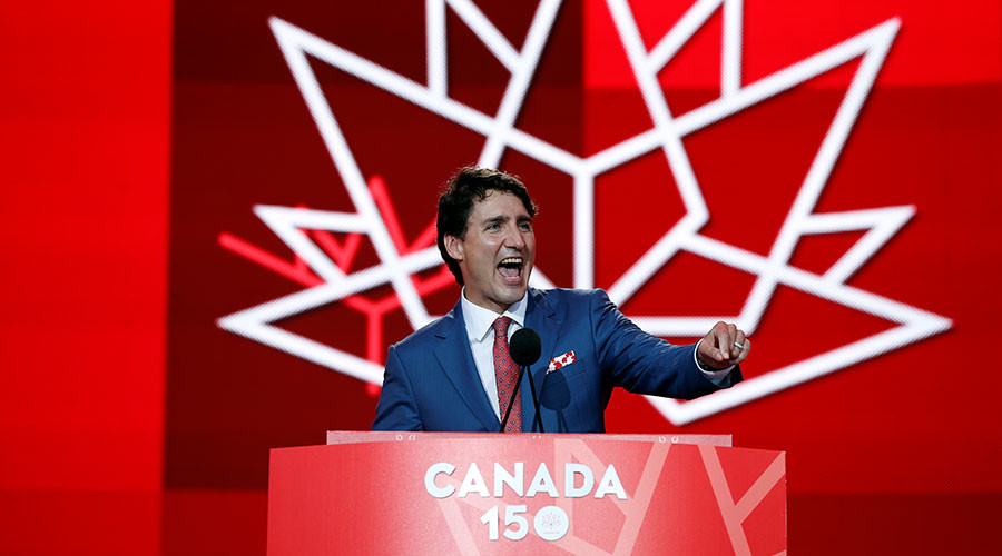 Justin Trudeau under fire for forgetting province during Canada Day speech