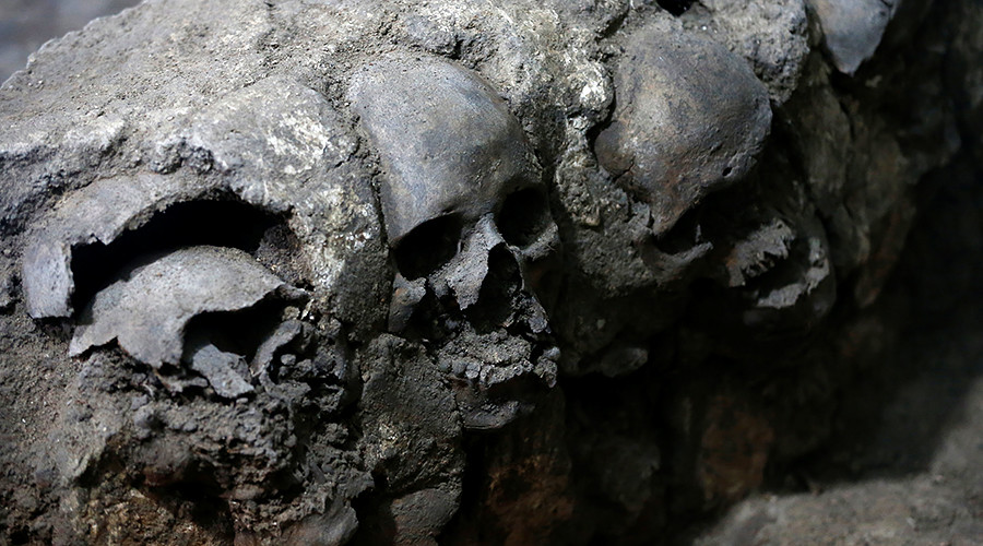 Age of the Aztecs: Ancient tower of skulls found beneath Mexico City (PHOTOS)