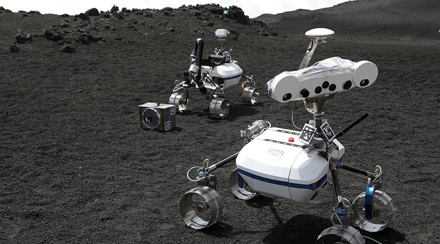 Lunar robots deployed to Mount Etna to prepare for future landings on Mars, moon