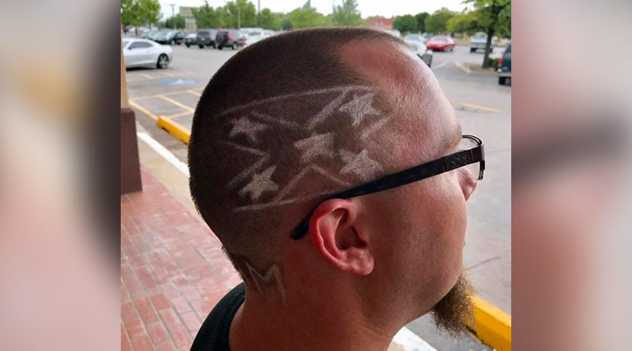 Black barber cuts Confederate flag into white man’s hair in Oklahoma