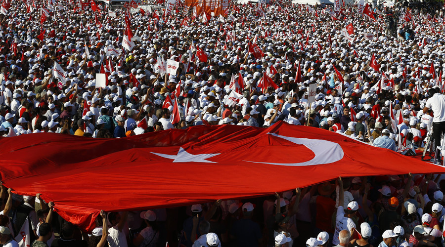 ‘100s of thousands’ rally in Istanbul ending 25-day march of Turkish opposition leader (VIDEO)