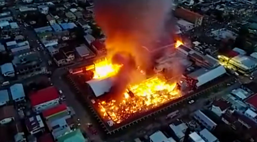 Inmates set fire to Guyana prison, 4 escape, 1 officer killed (PHOTOS, VIDEOS)
