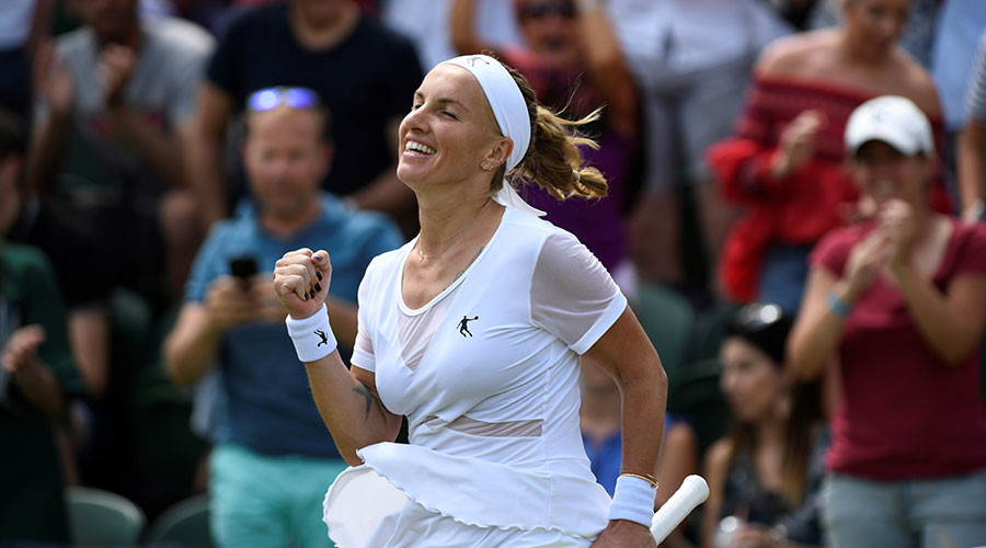Kuznetsova reaches Wimbledon quarterfinals for 1st time in 10 years