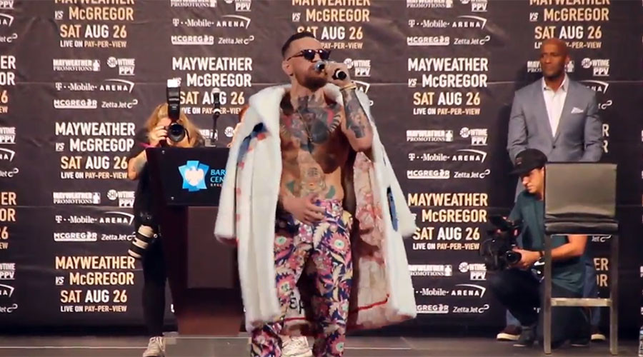 ‘I’m half black… from the bellybutton down’: McGregor’s comments branded racist (VIDEO)