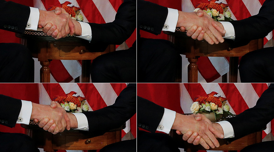 6 of Trump’s most cringeworthy handshakes… so far (VIDEOS)