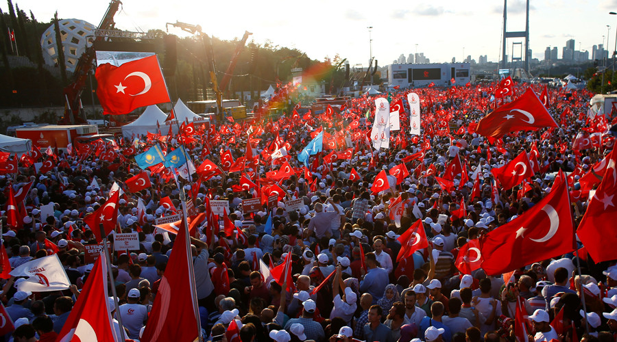 Turkey commemorates ‘epic victory’ over coup attempt with massive rally (PHOTOS, VIDEOS)