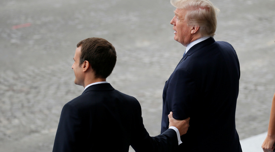 Bromance: Trump gushes over Macron as ‘great guy’ who ‘loves holding my hand’