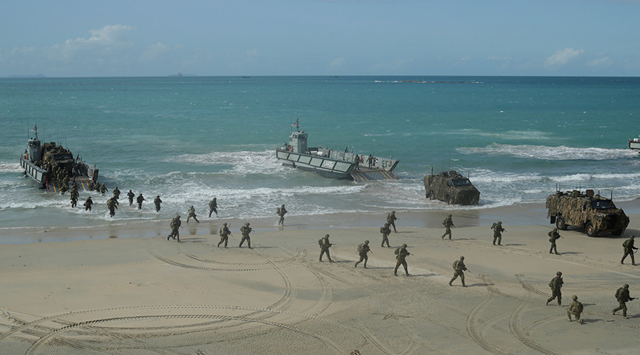 Sabre-rattling? Chinese spy boat spotted off Australian coast during war games