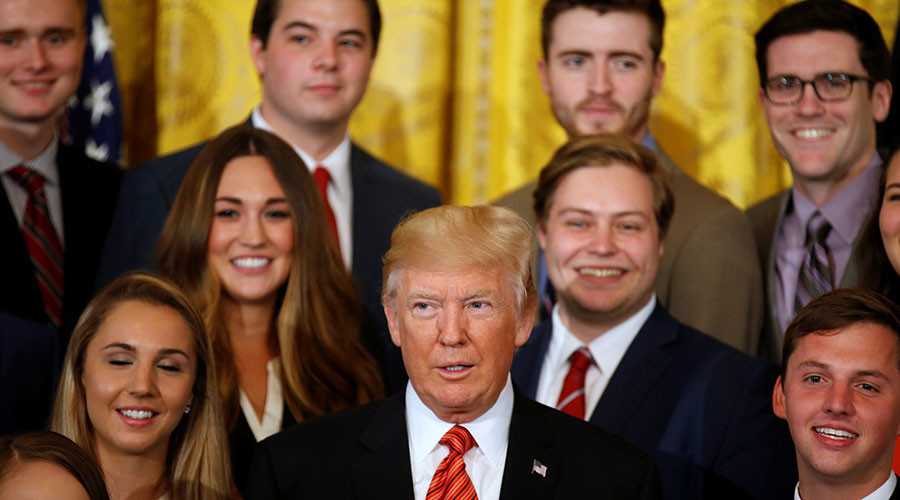 Trump tells reporter to be ‘quiet’ for asking healthcare question at photo op (VIDEO)