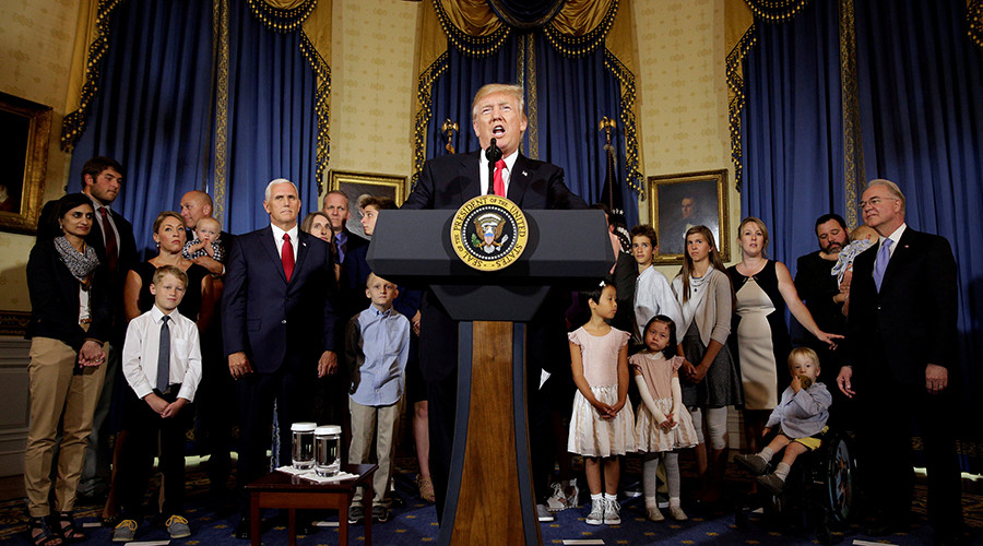 ‘Obamacare is death’: Trump implores Congress to repeal & replace bill