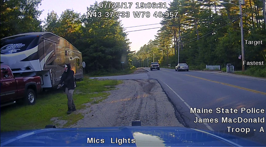 Machete-wielding clown arrested by Maine police (PHOTOS)