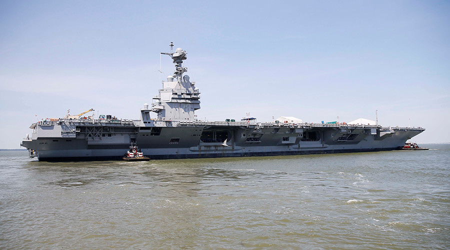 US carrier Gerald R. Ford ‘makes history,’ completes first landing & launch of aircraft