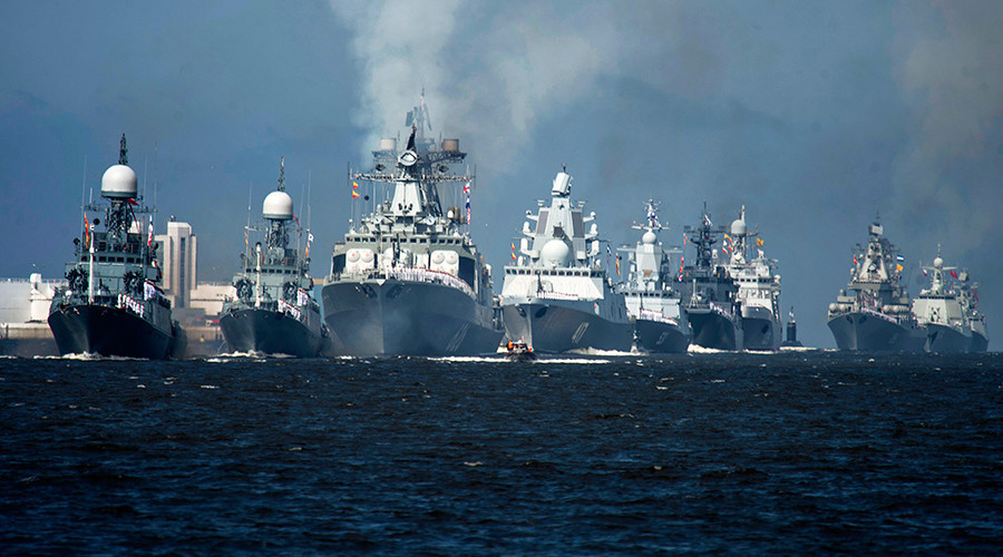 100+ military vessels take part in Russian Navy Day celebrations, incl in Syrian port (PHOTOS)