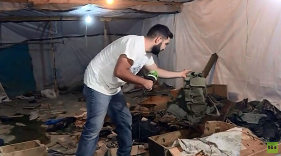 Inside mountain cave HQ of Al-Nusra Front terrorists in Lebanon