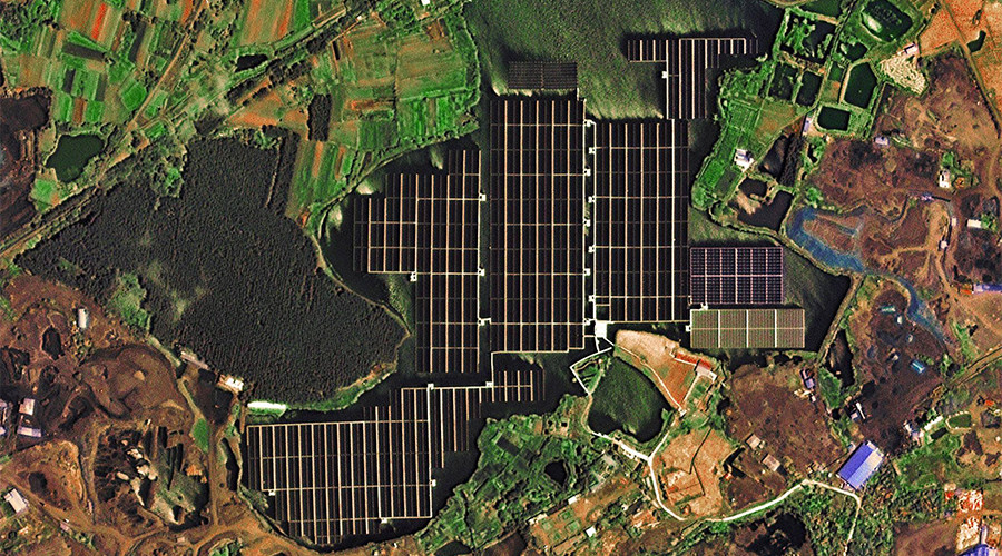 Satellite captures images of world's largest floating solar farm in China (PHOTOS, VIDEO)