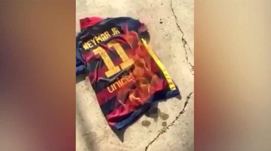 Burning bridges - Barcelona fans set fire to Neymar shirts after PSG exit