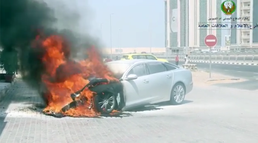 Hot wheels: UAE temperatures so high cars are bursting into flames (VIDEOS)