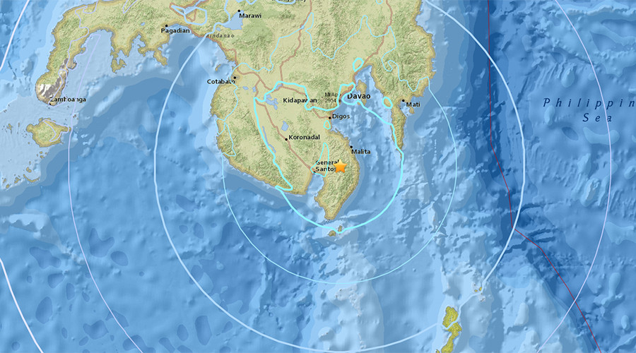 5.8 earthquake strikes Mindanao, Philippines