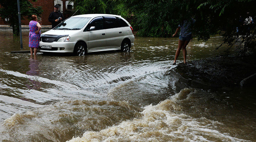 La ville passe sous l'eau après les pluies torrentielles en Russie Far East (PHOTOS, VIDEO)