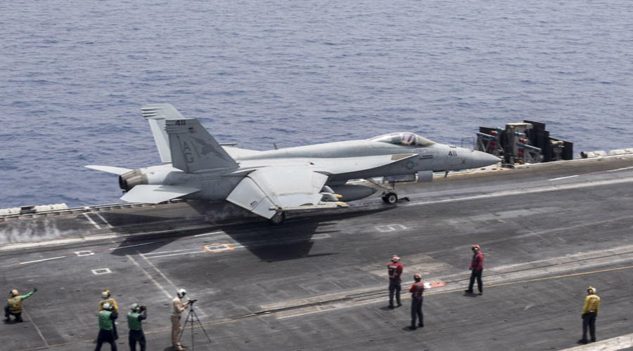 Iranian drone buzzes US Navy jet in Persian Gulf - Pentagon