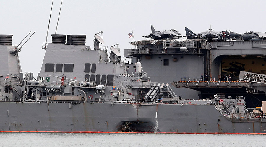 Remains of sailors found in flooded compartment of USS John McCain – US Navy