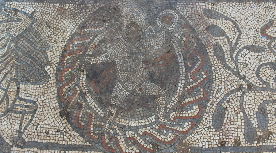 Rare Roman mosaic depicting Greek legends discovered in south east England (PHOTOS)