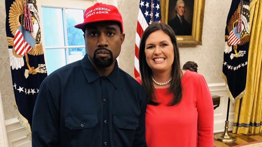 Sarah Sanders' photo with Kanye is illegal, DC ethics group says