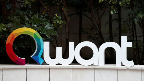 The logo of French digital company Qwant is seen at their new headquarters in Paris. © Reuters / Benoit Tessier 