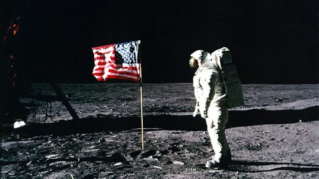 US astronaut Buzz Aldrin salutes the American flag on the surface of the Moon after he and fellow astronaut Neil Armstrong became the first men to land on the Moon. © Reuters / NASA