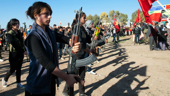Kurdish women in Syria create first female battalion