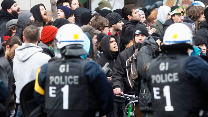 Canadian police arrest over 250 at anti-brutality rally