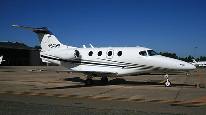 The Beechcraft Premier I, a light jet aircraft. (Image from en.wikipedia.org user@YSSYguy)