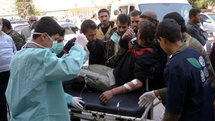 At least 25 dead in Syrian 'chemical' attack as govt and rebels trade blame (PHOTOS)