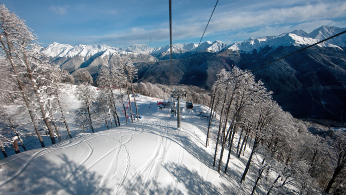 Top view of Rosa Khutor Alpine ski resort (RIA Novosti / Anton Denisov)