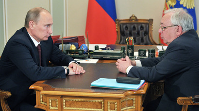 Vladimir Putin (L) and Vladimir Lukin (RIA Novosti / Aleksey Nikolskyi) 