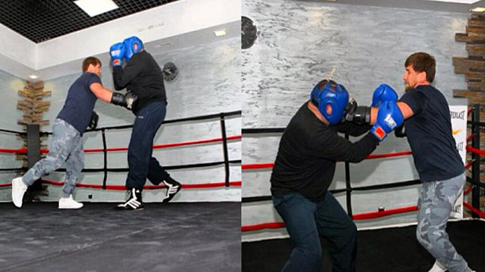 ‘Boxing Bout’: Chechen leader pummels Sports Minister