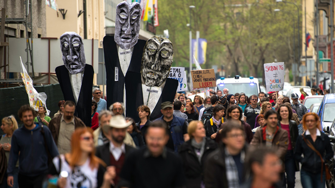 Anti-austerity protests rock Slovenia as fears of bailout grow (PHOTOS)