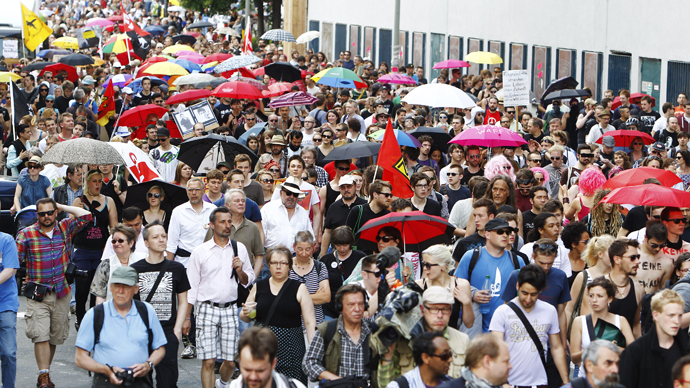 Thousands of 'Blockupy' protesters in Frankfurt decry austerity, police brutality (PHOTOS)
